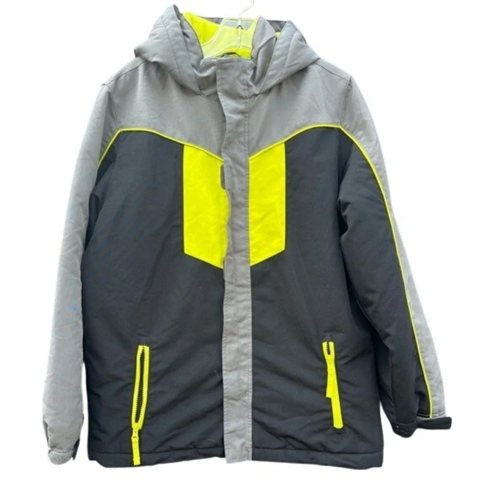 Roebuck And Co Insulated Coat‎ Black And Yellow Kids L 14/16
